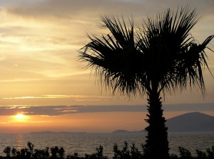 Griechenland Urlaub Sonnenuntergang National Park