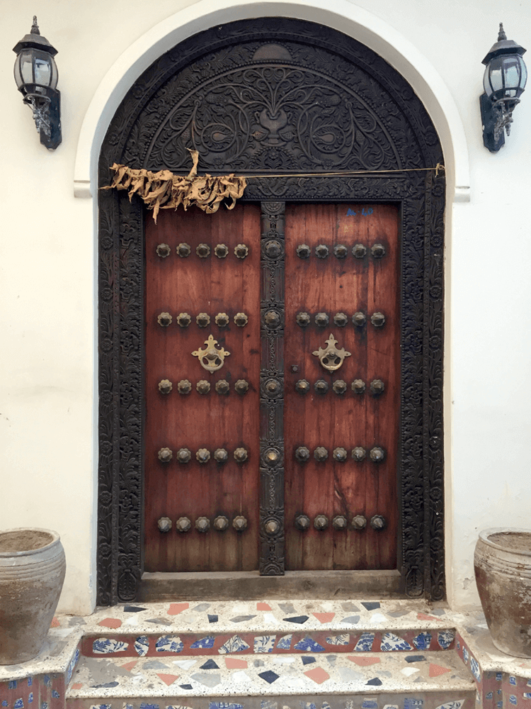 Sansibar Urlaub historische Tür