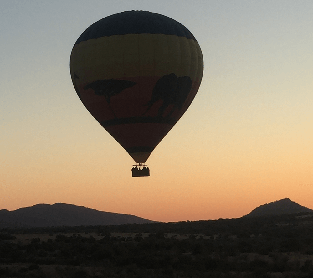 Heißluftballonflug